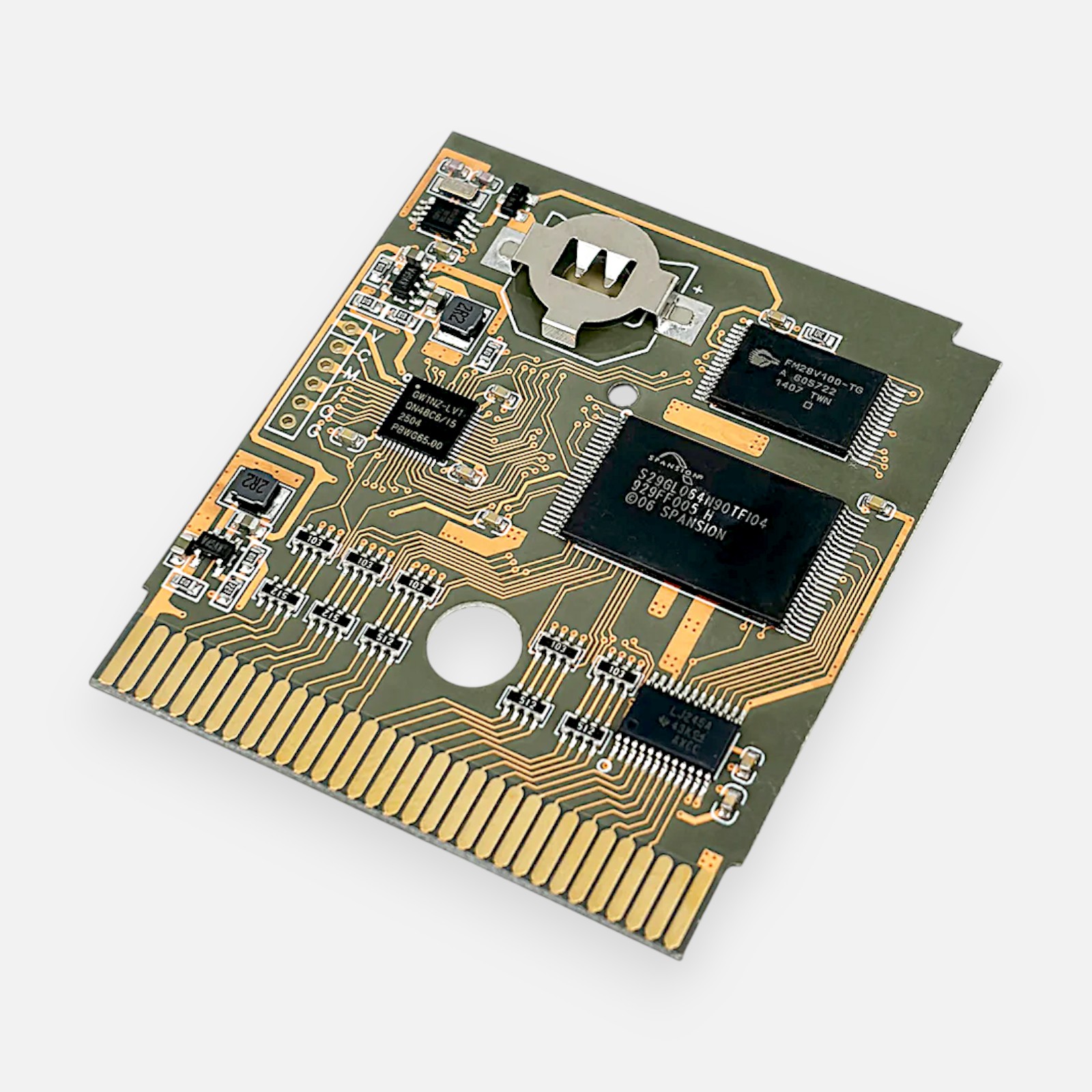 19d2e19e37695f4b08fbb55ada50dac4.jpg FunnyPlaying EverSave Flash Cart DMG & GBC - MidnightTrace RTC MBC3 128KB – Bild 1