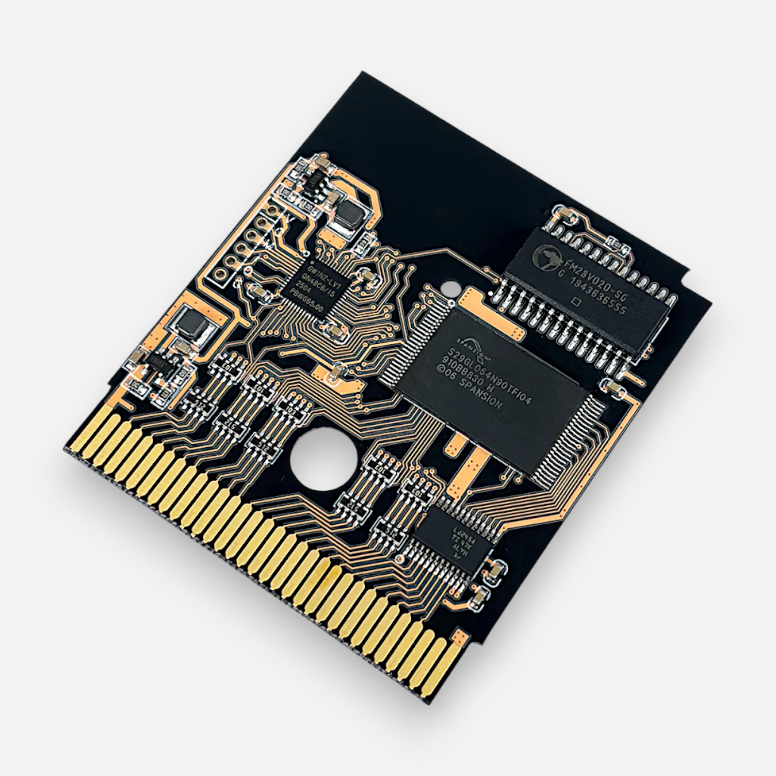 2dac00ebf76b1b02263577c127ee6c5b-Photoroom.jpg FunnyPlaying EverSave Flash Cart DMG & GBC - MidnightTrace MBC5 32KB – Bild 1