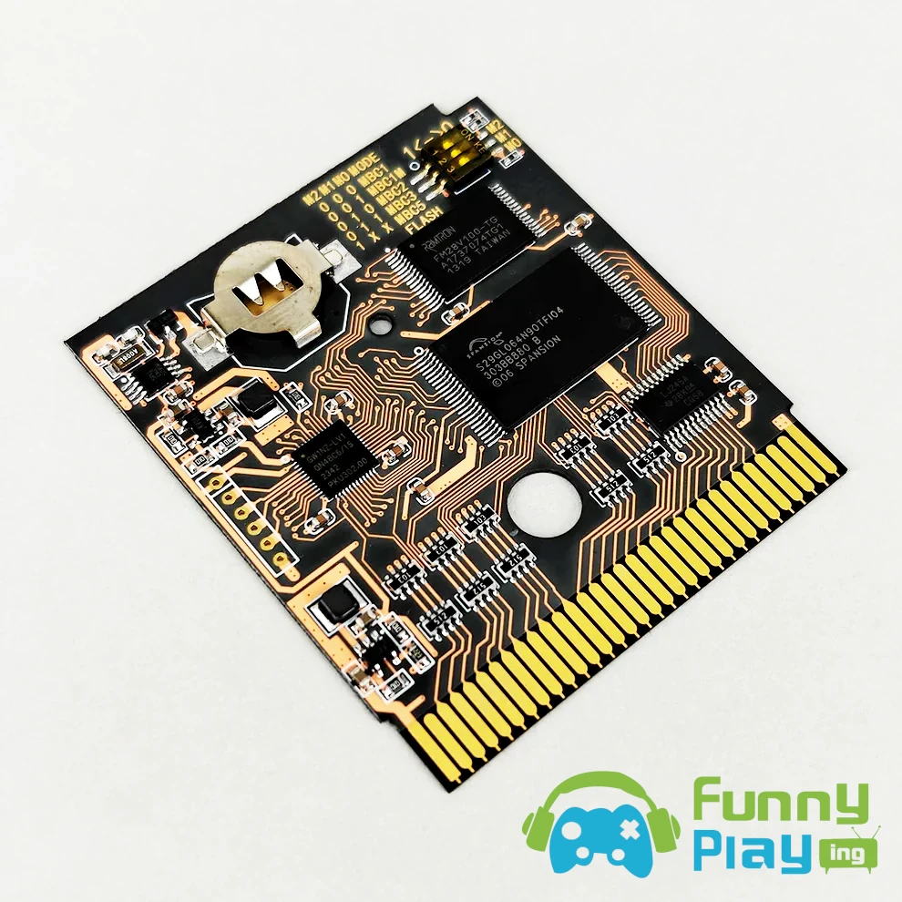 MidnightTrace-GB-FLASH-CART-V2.webp FunnyPlaying MidnightTrace DMG & GBC Flash Cart V2 für GameBoy ROMs – Bild 1