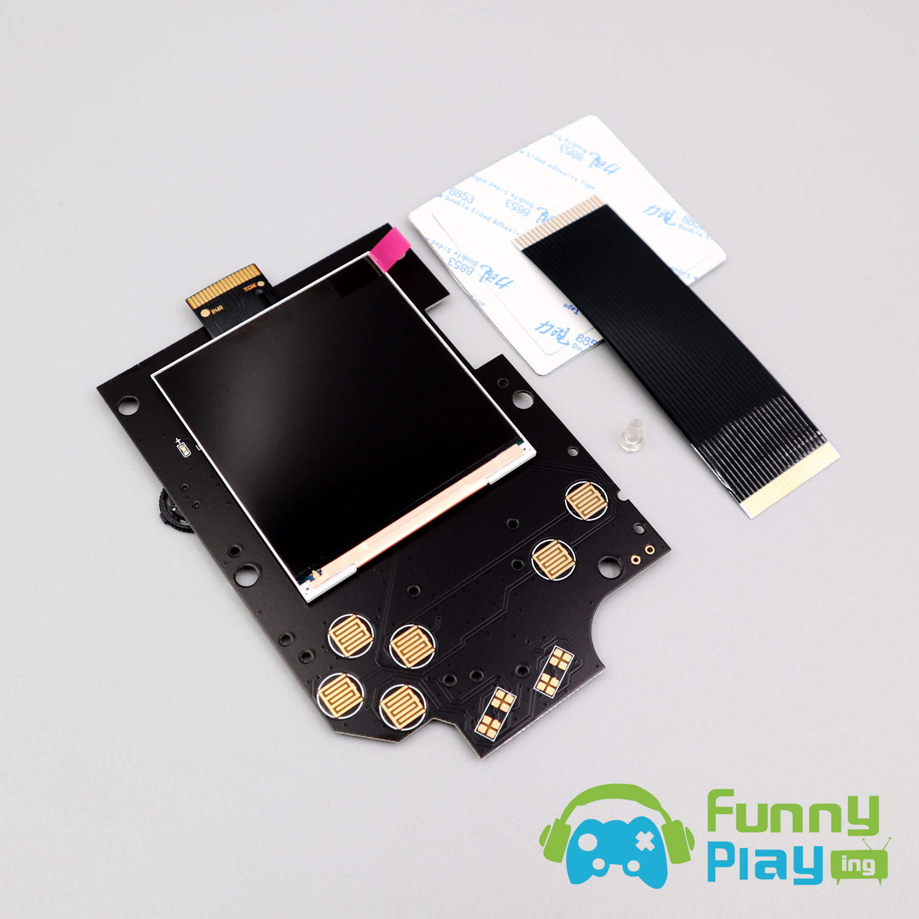 funnyplaying-dmg-ips-q5-kit.jpg FunnyPlaying DMG IPS Q5 OSD RETRO PIXEL LCD Kit für GameBoy Classic – Bild 1